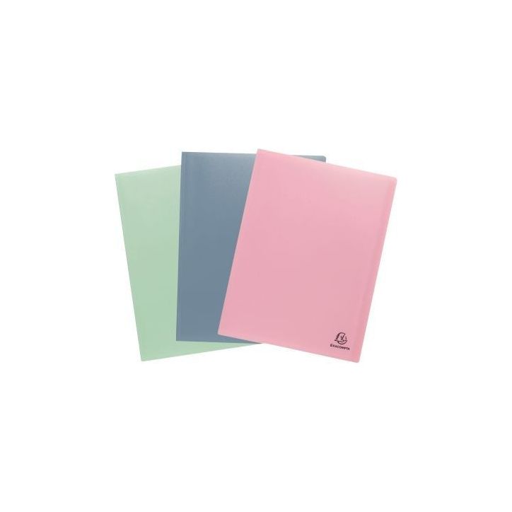 Protège-documents 80 vues en polypropylène recyclé AUTENTIK, coloris assortis 88439E AUTENTIK EXACOMPTA