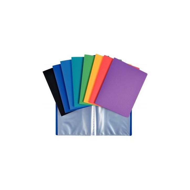 Lot de 10 protège-documents 40 vues en polypropylène, format 17x22 cm, coloris assortis 88210E X10 OPAK EXAC(...)