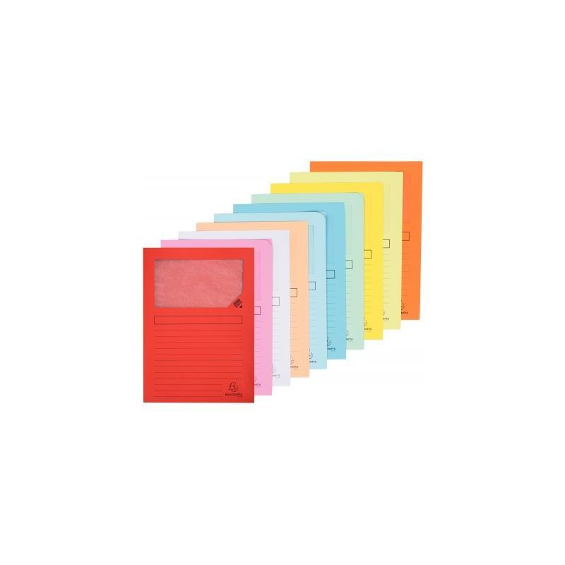 Achetez Paquet de 10 pochettes coin papier SUPER 160g, coloris assortis 50450E SUPER EXACOMPTA pas c..