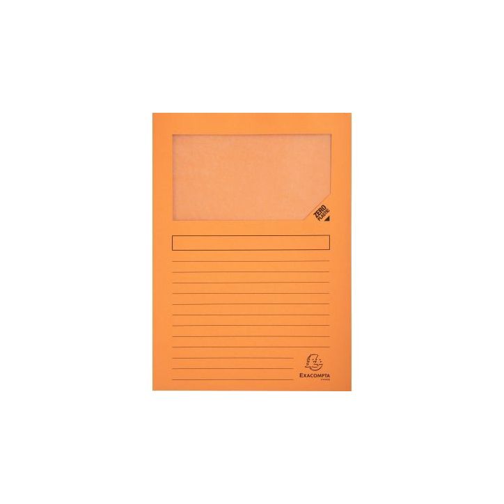 Paquet de 100 pochettes coin papier FOREVER 130g, orange 50104E FOREVER EXACOMPTA