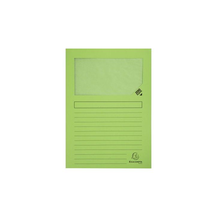 Paquet de 100 pochettes coin papier FOREVER 130g, vert tilleul 50107E FOREVER EXACOMPTA
