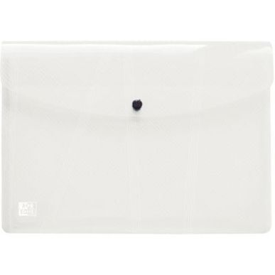 Achetez Paquet de 5 enveloppes à pression OXFORD HAWAÏ en polypropylène translucide, pour format ..