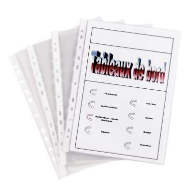 Achetez Sachet de 10 pochettes perforées en polypropylène 12/100ème 100741531 pas cher sur Ma Ren..