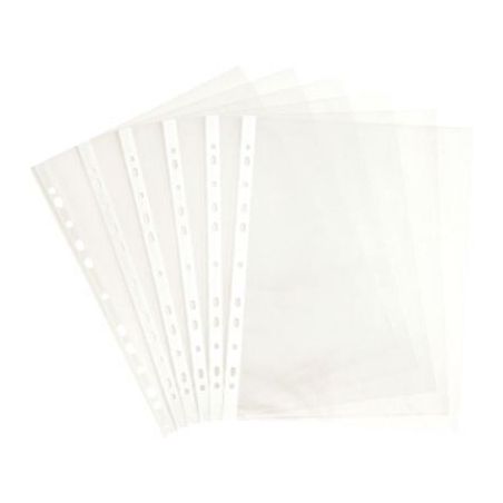 Achetez Carton de 500 pochettes perforées en polypropylène grainé 5/100ème 100741600 pas cher su..