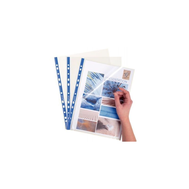 Achetez Boite de 100 pochettes perforées STOP DOC en polypropylène 6/100ème aspect lisse format A..