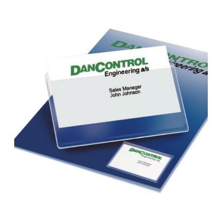 Achetez Blister de 10 pochettes adhésives transparentes pour cartes de visite format 60x95 mm 10106..