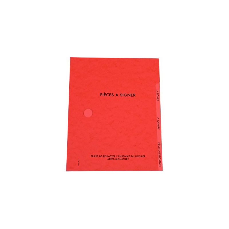 Achetez Carton de 25 parapheurs 3 compartiments, rouge 73411 X25 EXTENDOS pas cher sur Ma Rentrée S..