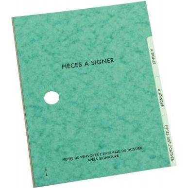 Achetez Parapheur 3 compartiments, vert 350.5 VERT EXTENDOS pas cher sur Ma Rentrée Scolaire