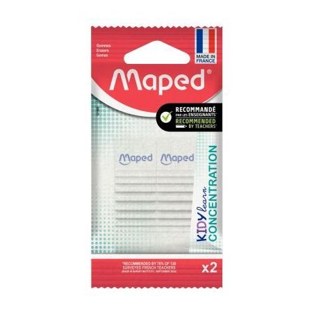 Achetez Blister de 2 gommes Kidy Learn 121800 KIDY LEARN MAPED pas cher sur Ma Rentrée Scolaire