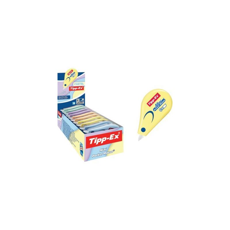 Achetez Boîte de 10 correcteurs mini mouse pastel assortis 302676 TIPP-EX BIC pas cher sur Ma Rentr..