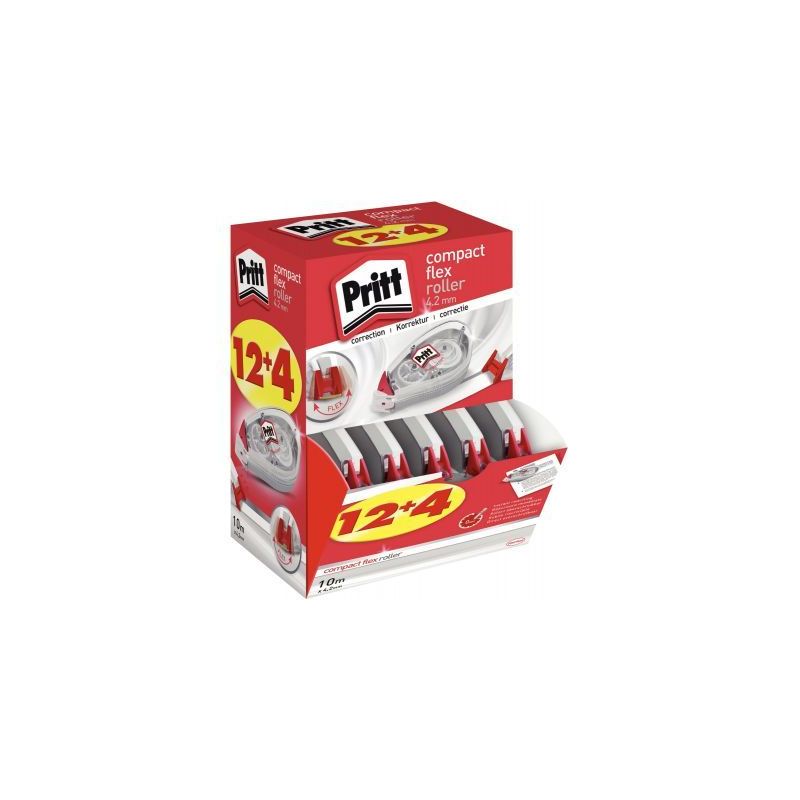 Achetez Ecopack de 16 rollers de correction compact 4.2 mm x 10 m dont 4 gratuits 9H PCK4M PRITT HEN.. Achetez Ecopack de 16 rollers de correction compact 4.2 mm x 10 m dont 4 gratuits 9H PCK4M PRITT HEN..
