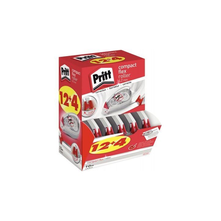 Ecopack de 16 rollers de correction compact 4.2 mm x 10 m dont 4 gratuits 9H PCK4M PRITT HENKEL