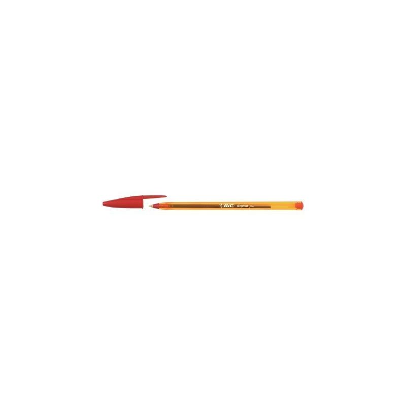 Achetez BIC Cristal Original Stylos-Bille Pointe Fine (0,8 mm) - Rouge pas cher sur Ma Rentrée Scol..
