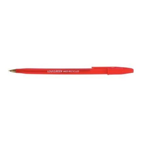 Achetez Stylo bille Lovegreen  pointe moyenne rouge LGBP-02 pas cher sur Ma Rentrée Scolaire