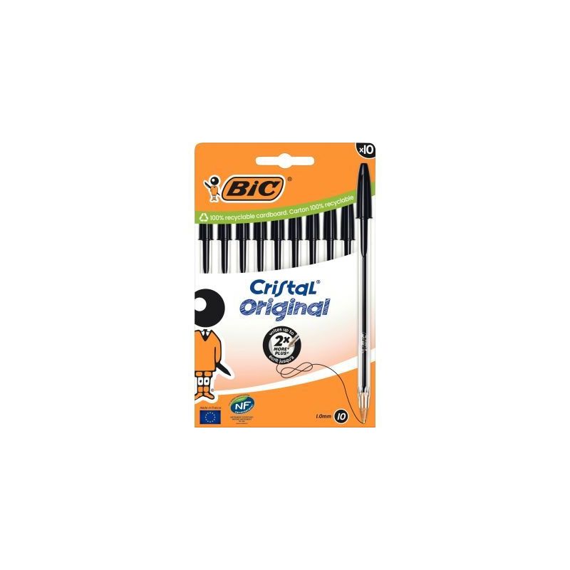 Achetez Boîte de 10 stylos bille Cristal pointe moyenne noirs 516353 CRISTAL BIC pas cher sur Ma Re.. Achetez Boîte de 10 stylos bille Cristal pointe moyenne noirs 516353 CRISTAL BIC pas cher sur Ma Re..