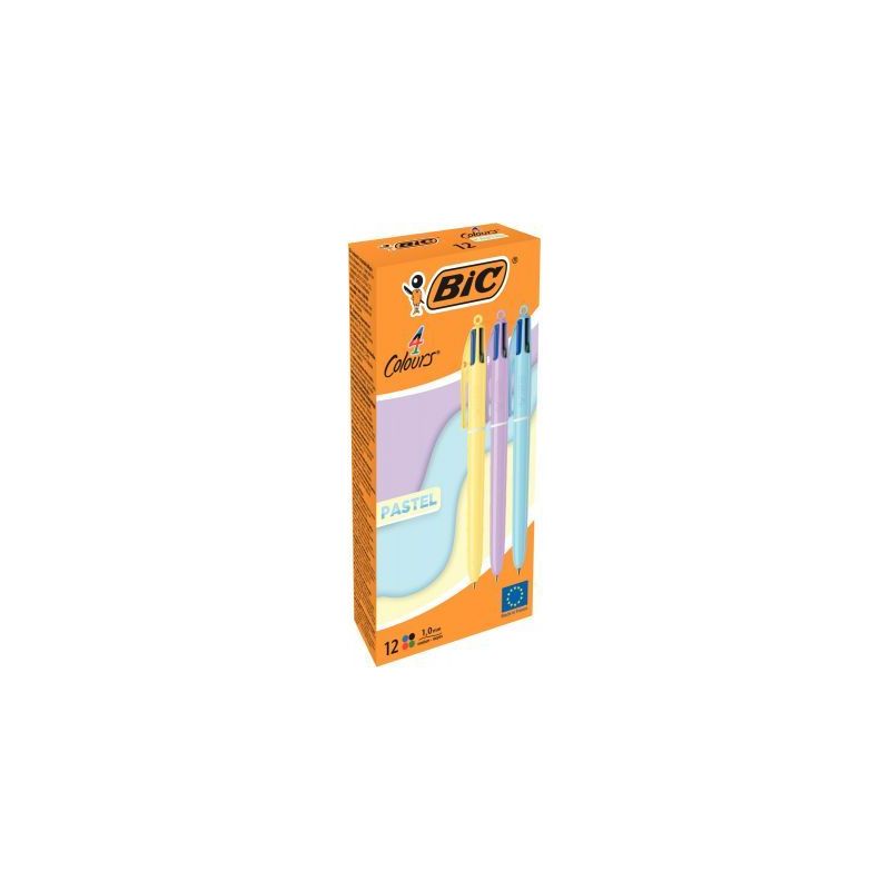 Achetez Boîte de 12 stylos bille 4 couleurs pastel assortis 517320 4 COULEURS BIC pas cher sur Ma R.. Achetez Boîte de 12 stylos bille 4 couleurs pastel assortis 517320 4 COULEURS BIC pas cher sur Ma R..
