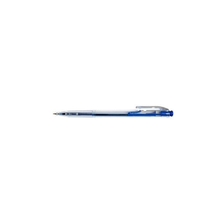 Stylo corps transparent rétractable bleu KB170400 BLUE
