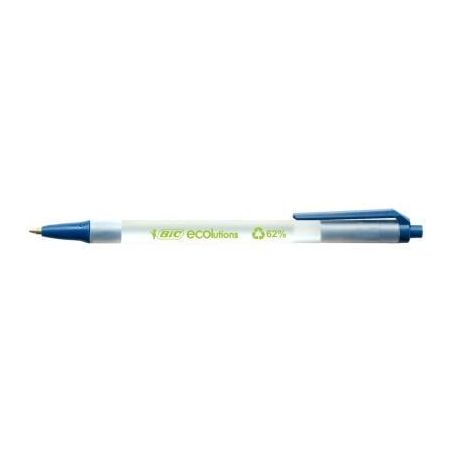 Achetez BIC Clic Stic ECOlutions Stylos-Bille Rétractables Pointe Moyenne (1,0 mm) - Bleu pas cher ..