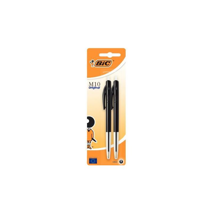Blister de 2 stylos bille M10 noirs 802063 M10 BIC