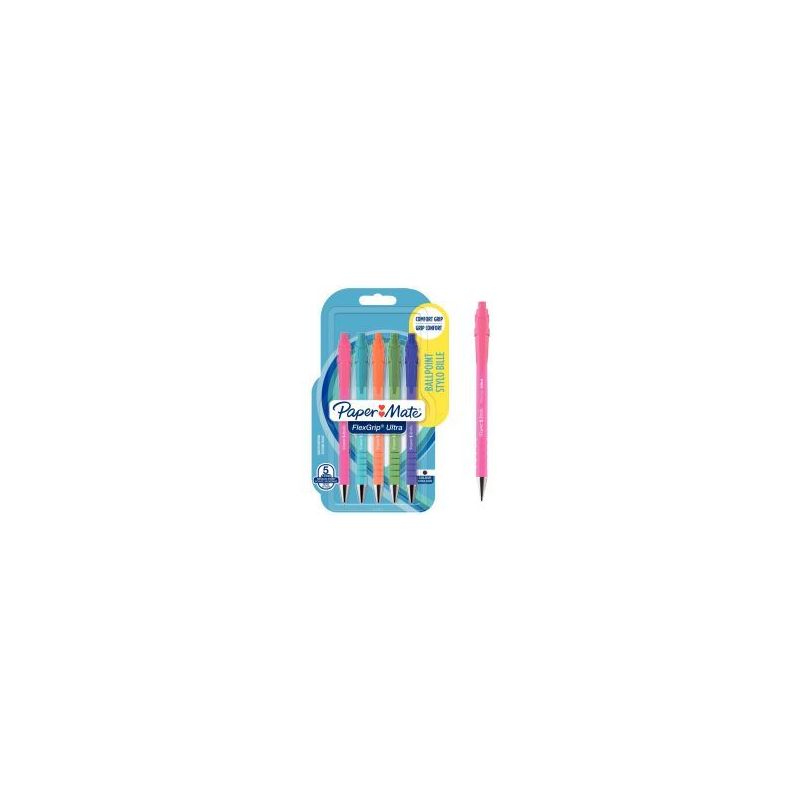Achetez Blister de 5 stylos bille Flexgrip Ultra Bright 2171853 FLEXAM PAPER MATE pas cher sur Ma Re..