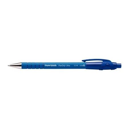 Achetez PAPERMATE Stylo bille Flexgrip pointe moyenne rétractable encre Bleue corps caoutchouc pas ..