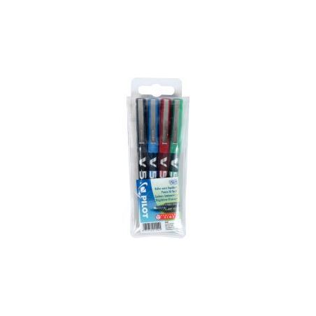 Achetez PILOT Pochette de 4 stylos feutre pointe tubulaire 0,5 mm encre liquide 4 couleurs HI-TECPOI..