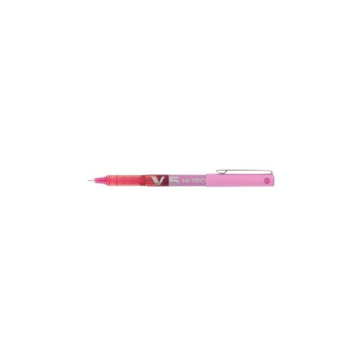PILOT Stylo Roller pointe tubulaire 0,5 mm encre liquide Rose HI-TECPOINT BX-V5