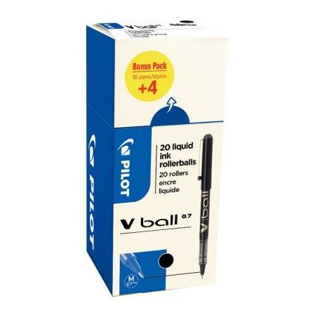 Achetez Ecopack 20 rollers VBall 7 noir dont 4 offerts 3131910520016 PILOT pas cher sur Ma Rentrée ..
