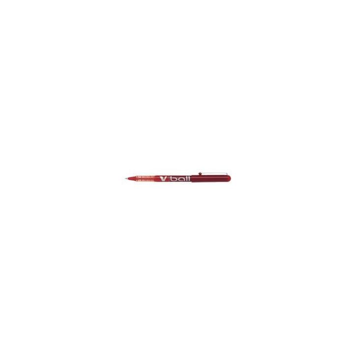 PILOT Stylo Roller pointe métal 0,5 mm encre liquide Rouge V-BALL 05