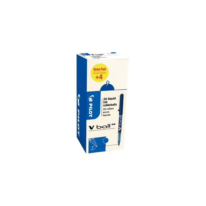 Achetez Ecopack 20 rollers VBall 5 bleu dont 4 offerts 3131910519980 PILOT pas cher sur Ma Rentrée ..