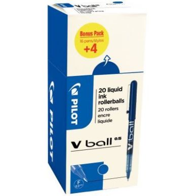 Achetez Ecopack 20 rollers VBall 5 bleu dont 4 offerts 3131910519980 PILOT pas cher sur Ma Rentrée ..