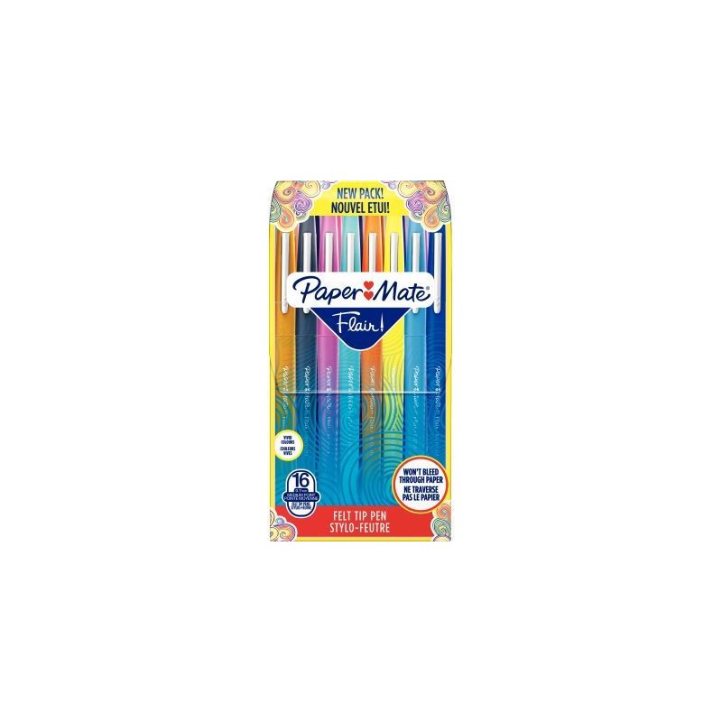 Achetez PAPERMATE Pochette de 16 Stylos feutres Flair Original Standard, pointe 0,4mm pas cher sur M.. Achetez PAPERMATE Pochette de 16 Stylos feutres Flair Original Standard, pointe 0,4mm pas cher sur M..