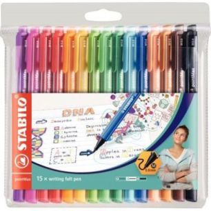 Achetez STABILO pointMax stylo-feutre pointe moyenne (0,8 mm) - Pochette de 15 stylos-feutres - Colo..