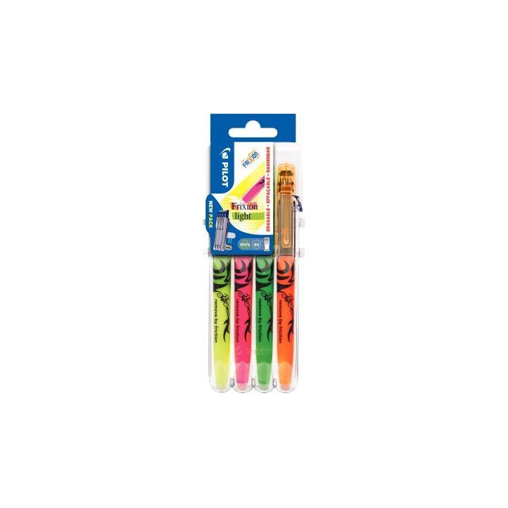 Blister de 4 surligneurs Frixion Light 3131910546818 FRIXION PILOT