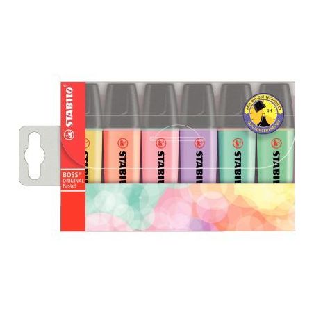 Achetez STABILO BOSS ORIGINAL Pastel - Pochette de 6 surligneurs - Coloris pastel pas cher sur Ma Re..