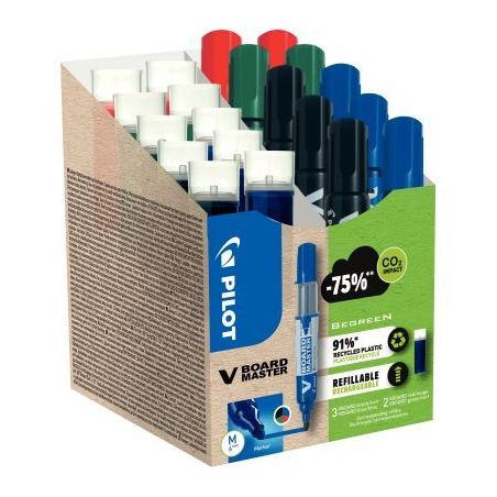 Achetez Pack de 10 marqueurs V-Board Master + 10 recharges assorties 3131910575672 PILOT pas cher su..
