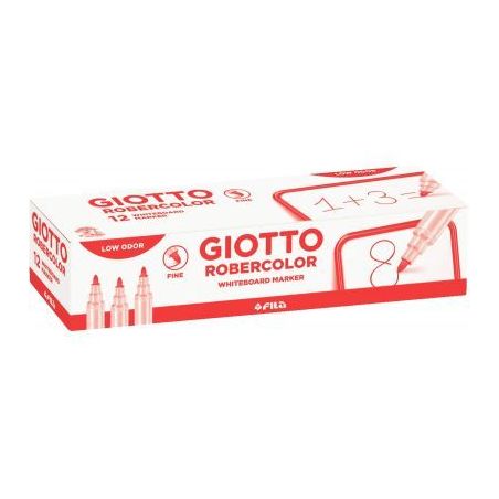 Achetez Feutre tableau blanc pointe fine ogive rouge F413202 GIOTTO pas cher sur Ma Rentrée Scolair..