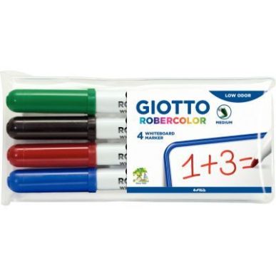 Achetez Etui 4 feutres tableau blanc pointe moyenne ogive assortis F413300 GIOTTO pas cher sur Ma Re..