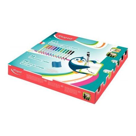 Achetez Classpack de 168 marqueurs Peps 12 à  la couleur 741804 MAPED pas cher sur Ma Rentrée Sco..