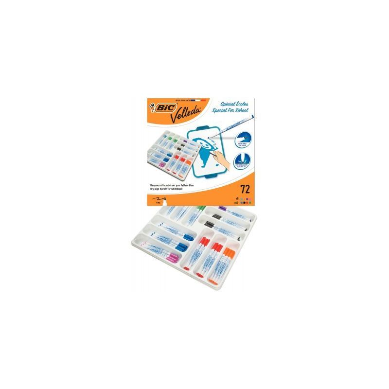 Achetez Classpack 72 feutres Velleda 1721 assortis 875790 BIC pas cher sur Ma Rentrée Scolaire