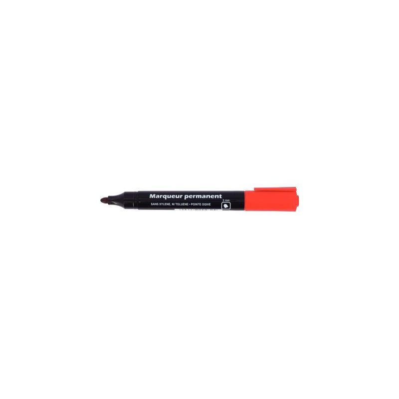 Achetez Marqueur permanent pointe ogive 3mm rouge 28209 pas cher sur Ma Rentrée Scolaire