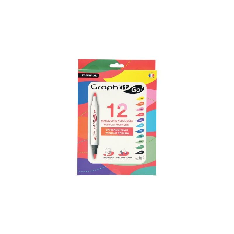Achetez Pochette de 12 marqueurs Graph It essential GG09943 pas cher sur Ma Rentrée Scolaire Achetez Pochette de 12 marqueurs Graph It essential GG09943 pas cher sur Ma Rentrée Scolaire