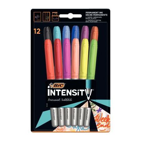 Achetez Blister de 12 marqueurs permanents Marking Colors assortis 943163 BIC pas cher sur Ma Rentr ..