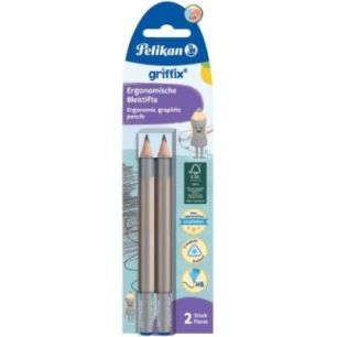 Achetez Blister de 2 crayons Griffix HB 300000413 PELIKAN pas cher sur Ma Rentrée Scolaire