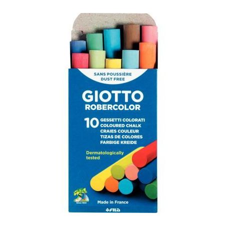 Achetez Boîte de 10 craies enrobées  assortis F538900 GIOTTO pas cher sur Ma Rentrée Scolaire