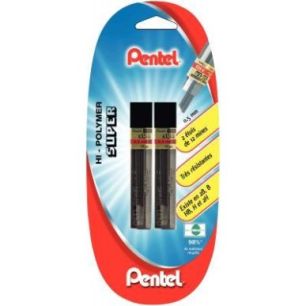Achetez Blister de 2 étuis de 12 mines Hi-Polymer 0,5mm HB 212082 PENTEL pas cher sur Ma Rentrée S..