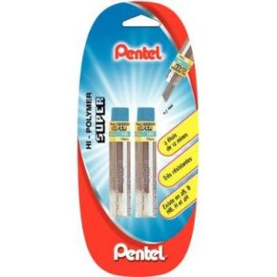 Achetez Blister de 2 étuis de 12 mines Hi-Polymer 0,7mm HB 212782 PENTEL pas cher sur Ma Rentrée S..