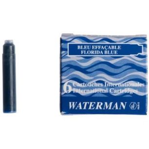 Achetez Étui de 6 mini cartouches Waterman bleues S0110950 WATERMAN pas cher sur Ma Rentrée Scolai..