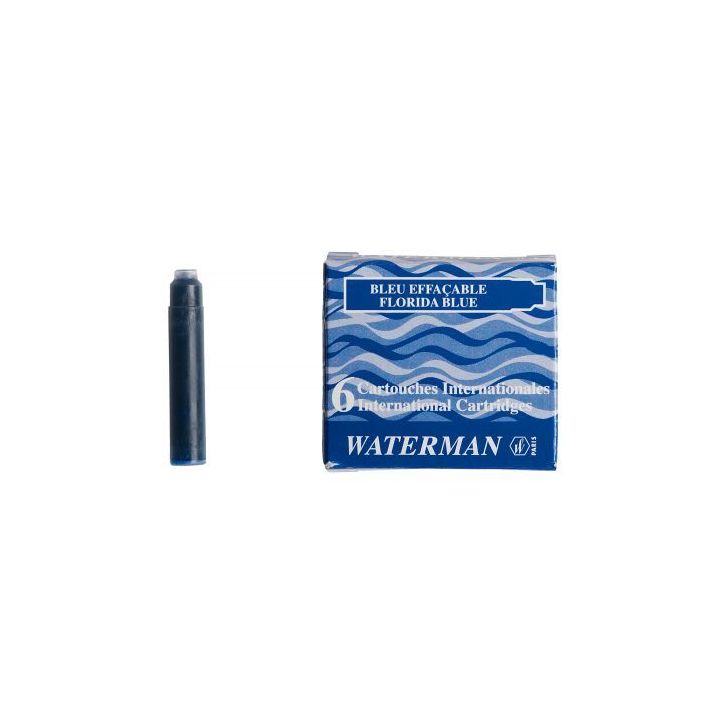 Étui de 6 mini cartouches Waterman bleues S0110950 WATERMAN