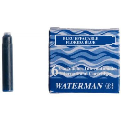 Achetez Étui de 6 mini cartouches Waterman bleues S0110950 WATERMAN pas cher sur Ma Rentrée Scolai..